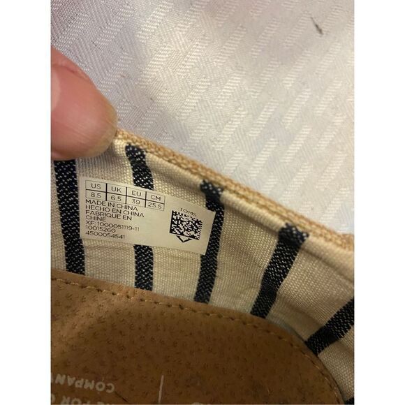 Toms natural textured canvas loafers size 8.5 - Picture 6 of 6